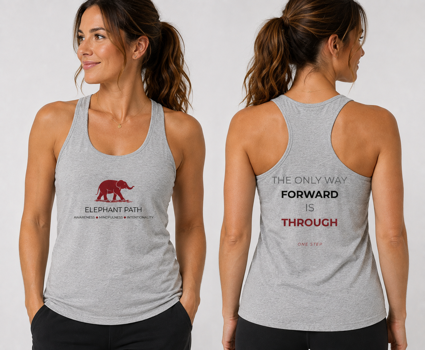 The Only Way Forward Is Through — One Step Razorback Tank.